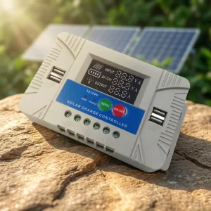 10A 20A 30A Solar Battery Charge Controller PWM 12v/24v 4USB Output 5V/2A Off Grid Solar Panel Controller