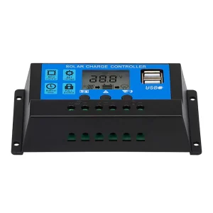 10A 20A 30A Solar Charge Controller PWM Solar Battery Charge Controller With Lighting Control for Solar Home System
