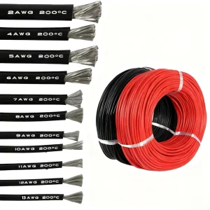 10Awg Copper Wire Electrical Cable 240V 600V 100M Wiring Harness For Car Motorcycle Scooter Accessories