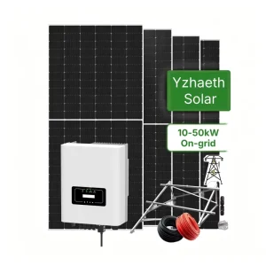 10KW 20KW 30KW 50KW on Grid Solar System Complete Kit with Inverter and Solar Panels