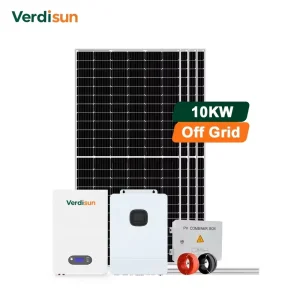 10KW 20KW 30KW off Grid Solar System with MPPT Controller Lithium Battery Storage for Home Use Monocrystalline Panels