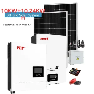 10KW Built in MPPT Solar Inverter and 10KWH 6000 Cycles Battery Complete Kit for Off Grid Cabin