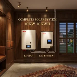 10KW Commercial Off Grid Solar System Complete Kit with 10KWH LiFePO4 Battery and MPPT