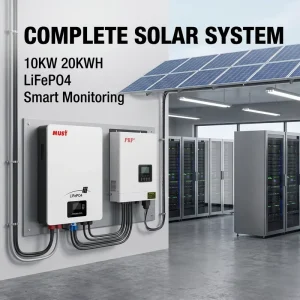 10KW Off Grid Solar Power Kit with 20KWH Battery Pack for Large Home