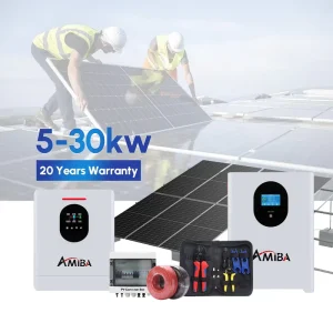 10KWH 15KWH 5KWH 磷酸铁锂电池选项，配有6KW 10KW 3KW逆变器，适用于10KW-15KW完整太阳能系统