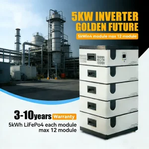 10KWH Stackable LiFePO4 Solar Inverter Battery 48V 51.2V Solar Inverter Battery for Off Grid Industrial Backup Power