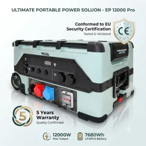 10Kw Solar Power Generator 10000 Watt Three Phase Power Station with Storage Battery Hybrid Grid Connection Stackable System