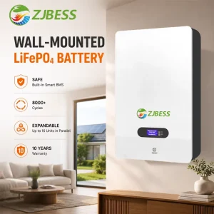 10Kwh 51.2V 200Ah Solar System Lithium Battery LiFePO4 Smart BMS Protection 8000Cycle WallMount Residential Energy Storage