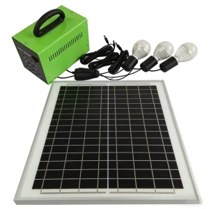 10W, 20W, 30W, or 50W Mini Solar Home Lighting System, Portable DC Solar Power Kits for Camping and Home