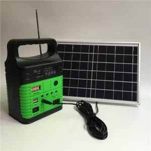 10W Poly Outdoor Mini Solar Lighting System Kit for Home Garden Camping