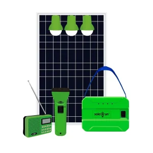 10W Solar Home Lighting System Kit with Phone Charging