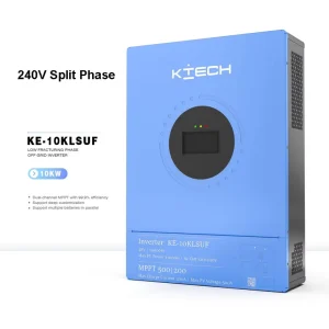 10kW 240V Split Phase Hybrid Solar Inverter 120 240V Dual MPPT for 48V Battery