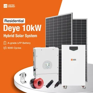 10kW Single-Phase Hybrid Solar System 220V 51.2V 314Ah LiFePO4 Battery Inverter IP65 for Home