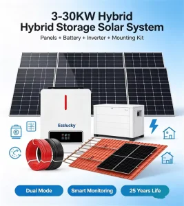 太阳能系统锂离子10kW太阳能锂电池套件MPPT控制器耐候性快速充电耐用核心