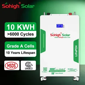 10kWh Lifepo4 Lithium 200Ah 48v Inverter Replace Solar Energy System Bank Back up Pack Power Wall Home Power Battery