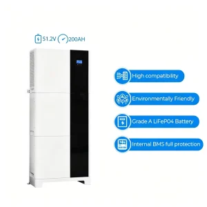 10kWh Stackable Home Energy Storage LiFePO4 Lithium Battery 51.2V Solar Power Container