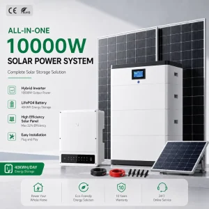 10kw Hybrid Solar Panels Energy System 5kw 15kw Complete Kit Solar Power System With Storage Set for Home