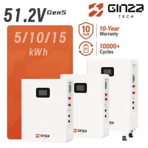 110Ah 220Ah 330Ah Grade a Solar Hybrid Grid Home Use Stackable Split CAN RS485 RS-232 IP65 BMS 5-15kWh LiFePO4 Battery