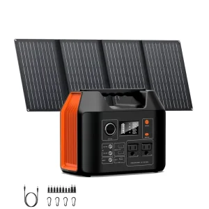 110V 220V Portable Home Solar Power Station 300W-1200W Lithium Ion with Pure Sine Wave Inverter 625000mAh Battery & Solar Panel