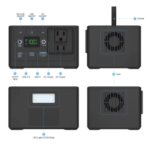 110V 230V 150W LiFePO4 Lithium Iron Battery Mini Solar Generator Portable Backup Power Station Emergency Rechargeable MPPT Pure