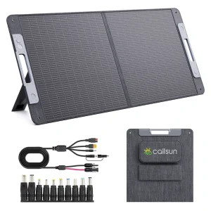 110W N Type Portable Solar Panel Foldable Bag 25% High Efficiency TOPCon 16BB Solar Charger for Camping RV Power Station