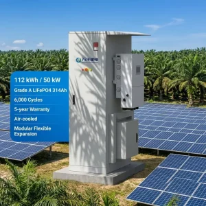112 kWh 50 kW All-in-One Industrial Commercial Energy Storage System LiFePO4 BESS Air Cooling B2B Project