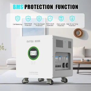 11kW 16.07kWh All-in-One Off-Grid Solar System with Built-in 51.2V LiFePO4 Battery & Hybrid Inverter for Home Power Backup