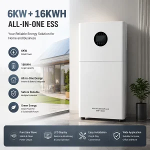 11kW 32kWh LiFePO4 All in One Hybrid Solar Inverter Battery ESS MPPT Off Grid Wall Mounted Home Energy Storage 8000 Cycles OEM