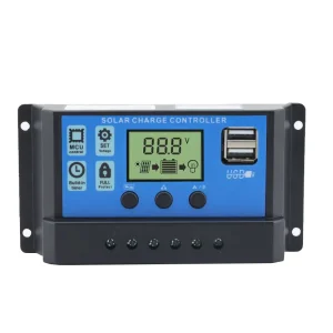 12/24V 10A 20A 30A MPPT Solar Charge Controller for Outdoor Travel Hiking with LCD Auto Voltage