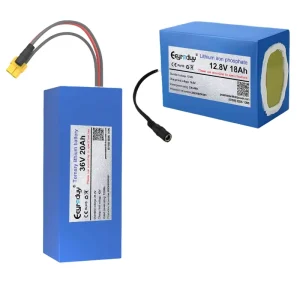12.8V LiFePO4 36V Ternary Solid-State PVC Battery Pack with Built-In Smart BMS and Dual Connectors for Solar Lights and Agricultural Spraying
