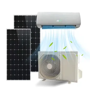 12000BTU ACDC Hybrid Solar Air Conditioner with Solar Panel Energy Saving CE Certified for Home Office Use Wifi Control