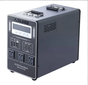 1200W/2000W 3800Wh LiFePO4 Portable Solar Generator with Pure Sine Wave Inverter and Jump Starter for Camping, RV, and Car