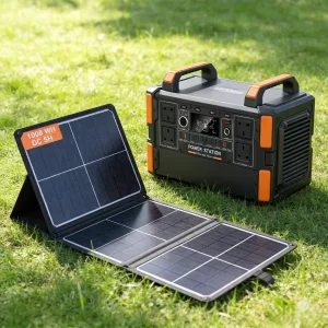 1200W EU Outdoor Camping Solar Generator AC DC LiFePO4 Lithium Battery Portable Station 400W Solar Pure Sine Wave MPPT Car Jump