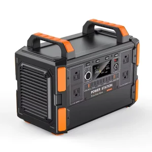 1200W Portable Power Supply Solar Charging Generator with Multiple Output Ports for Camping Outdoor Activities Home Emergency