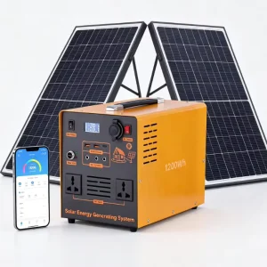 1200Wh Fast Charging Solar Generator Kits BMS Protection Off Grid Power Station for Overlanding Tailgating and Outdoor Emergency