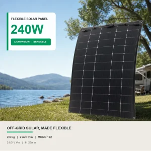 120W 240W Solar Films Waterproof PV Module for RV Camping Price for Balcony Solar System for Flexible Surface Mount