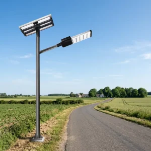 120W LED Monocrystalline Silicon Solar Street Light IP66 Waterproof Outdoor