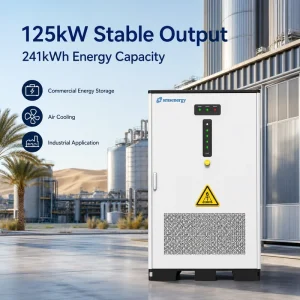 125kW 241kWh LiFePO4 Solar Diesel Energy Storage Cabinet for African Water Pumping Station Solar Hybrid