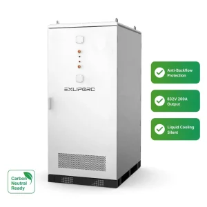 125kW 261kWh Liquid Cooled BESS 832V 200A Anti-Backflow LiFePO4 Cabinet for Office Campus Carbon Neutral Power