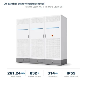 125kW 261kWh Liquid Cooled BESS Battery Energy Storage System LiFePO4 Lithium Battery Cabinet