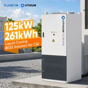 125kW 261kWh Liquid Cooled BESS Lithium Ion Battery Storage Outdoor Cabinet for Data Center Uninterrupted Power Supply