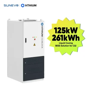 125kW 261kWh Liquid Cooling Lithium Ion Battery BESS Outdoor Cabinet for Hospital Emergency Backup Power Solution