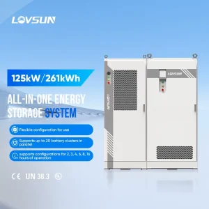 125kW 261kWh Solar Lithium-Ion Off-Grid Liquid-Cooled Battery ESS Energy Storage System Battery Pack