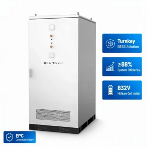 125kW 261kWh Turnkey BESS 832V ≥88% Efficiency Liquid Cooling Outdoor Solution for EPC Project
