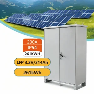 128kW 261kWh High-Voltage All-in-One ESS Container Industrial Solar Storage IP54 Outdoor Cabinet