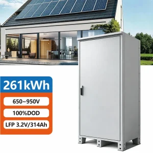 128kWh 261kWh All-in-One Off-Grid Solar Storage Cabinet Lithium Iron Phosphate IP54