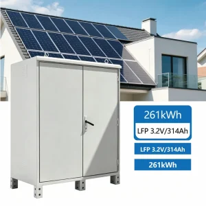128kWh/261kWh Industrial Commercial Lithium Battery Solar Storage System, High Voltage