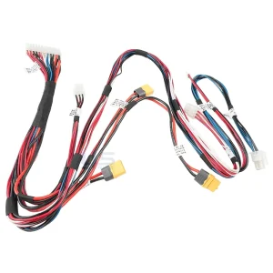 12AWG Silicone Wire XT60 High Current 60A Rated Heat Shrink Protected 14 Pin Signal E Bike Controller Wiring Harness