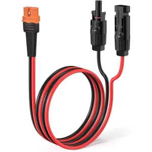 12AWG Solar to XT60i Cable 2 10 25 35 50 75 100FT Solar Connector to XT60i Adapter Cable for Portable Power Station
