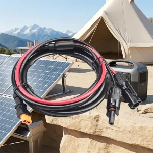 12AWG Wire Power Cord XT60 Female To Solar Connector Cable For Solar Panel Portable Energy Storage Power Charging